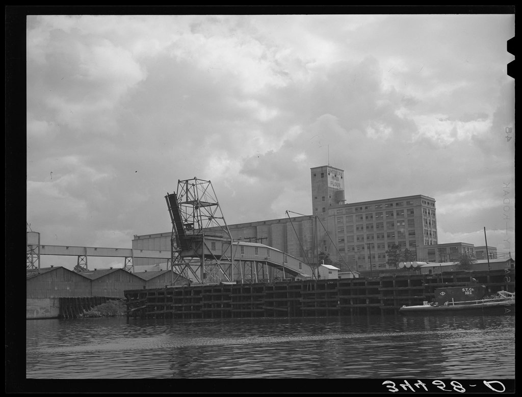 Flour mill coal loading dock